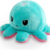 Reversible Octopus Plushie for happy and sad mood, Soft toy! - Blue