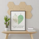 Long Distance Frame with Custom Heart Map