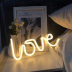 Love Neon Sign, Home Decor, Room Decor (Warm White Light)