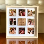 Personalized Wooden Photo Frame For Couples , 8 Photos Grid