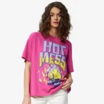 Hot Mess Women's Tshirt Oversized Cotton Top Summer Wear