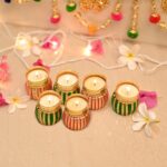 Unique Tealight Candle Holders For Diwali Decoration (Set Of 6)