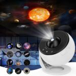 Galaxy Night Light Projector, Planetarium Galaxy Projector With 360 Degree Rotation, 4K Replaceable 12 Galaxy Discs, Unique Gift Start Projector