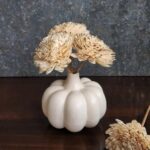 Pumpkin Ceramic Flower Vase