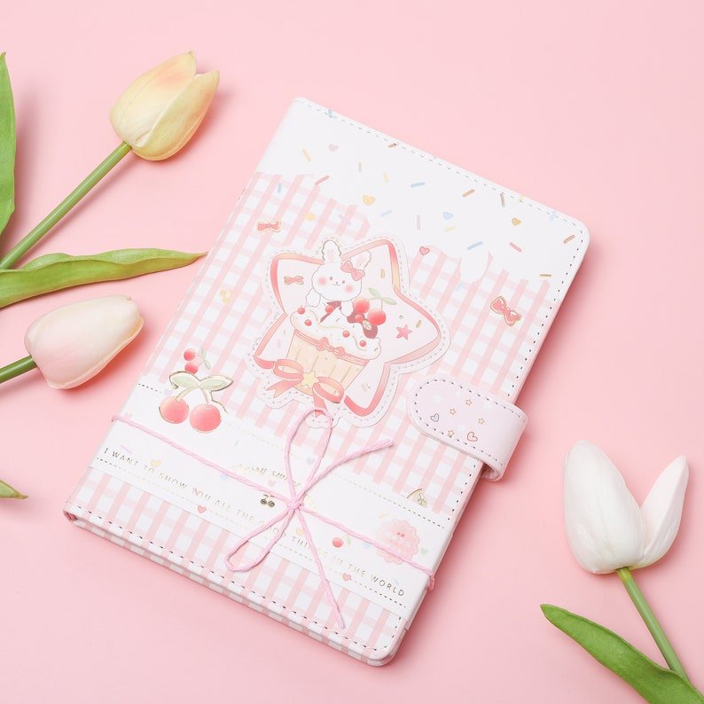 Kawaii Planner Cute Journal Notebook Organiser (Set of 1, Random Design)