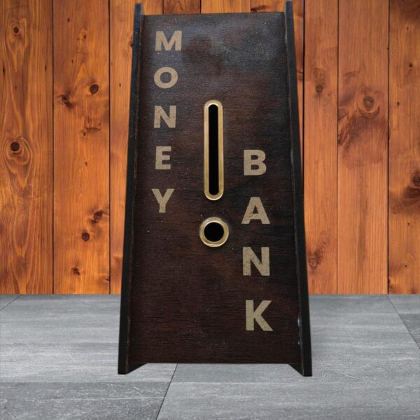 Wooden Money Saving Piggy Bank Box - Image 3